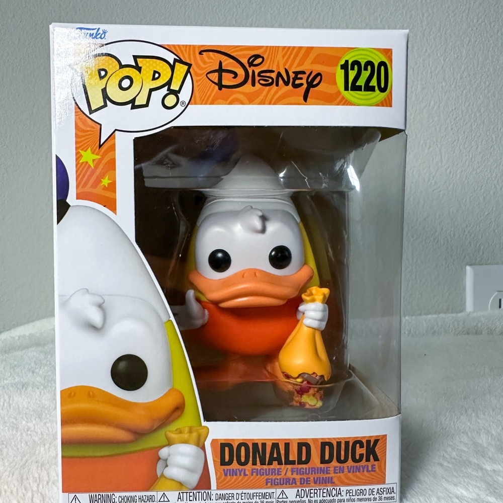 Funko Donald Duck Halloween Vinyl Figure in Candy Corn Orange and White